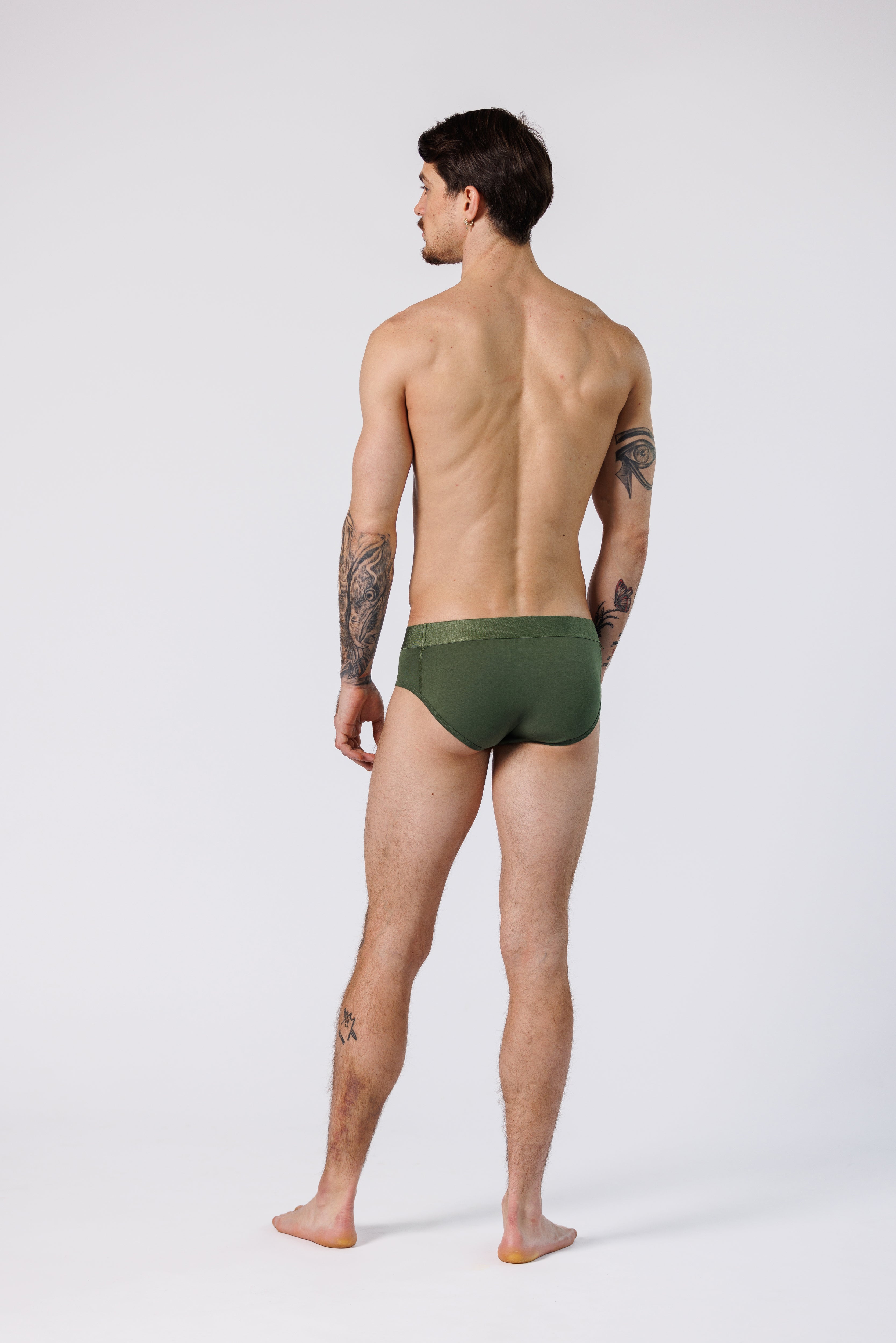 BRIEFS MONOCHROME GREEN