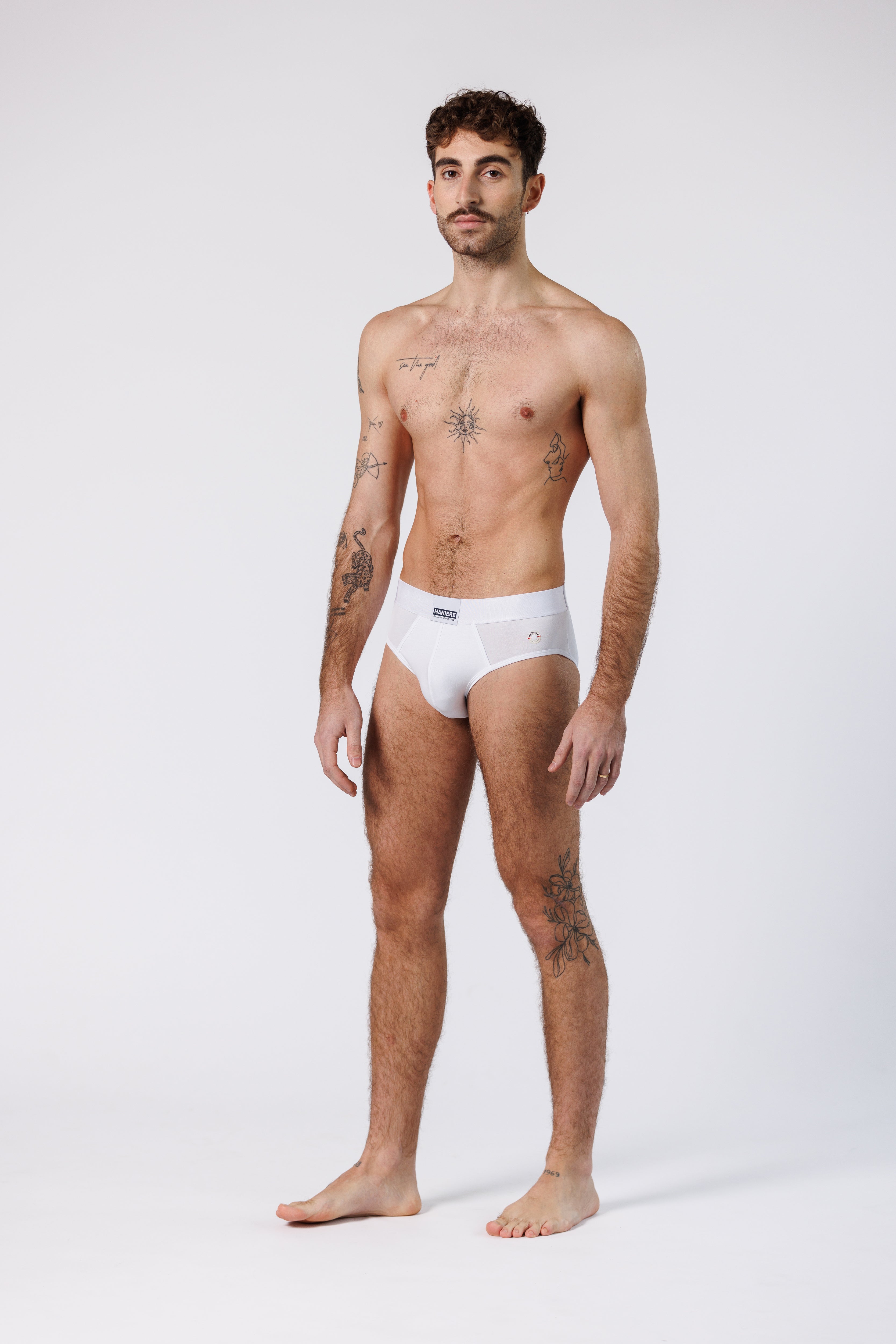 BRIEFS MONOCHROME WHITE