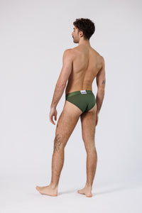 SQUAT BRIEFS MONOCHROME GREEN