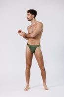 SQUAT BRIEFS MONOCHROME GREEN