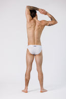 SQUAT BRIEFS MONOCHROME WHITE