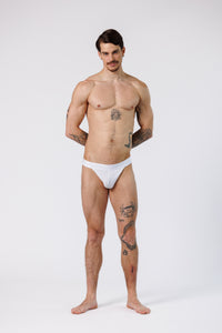 SQUAT BRIEFS MONOCHROME WHITE