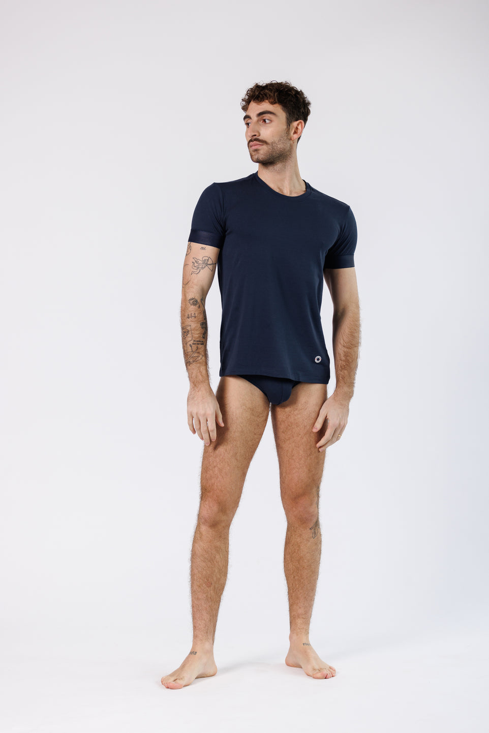 PACK T-SHIRT + BRIEFS MONOCHROME BLUE