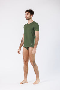 PACK T-SHIRT + BRIEFS MONOCHROME GREEN