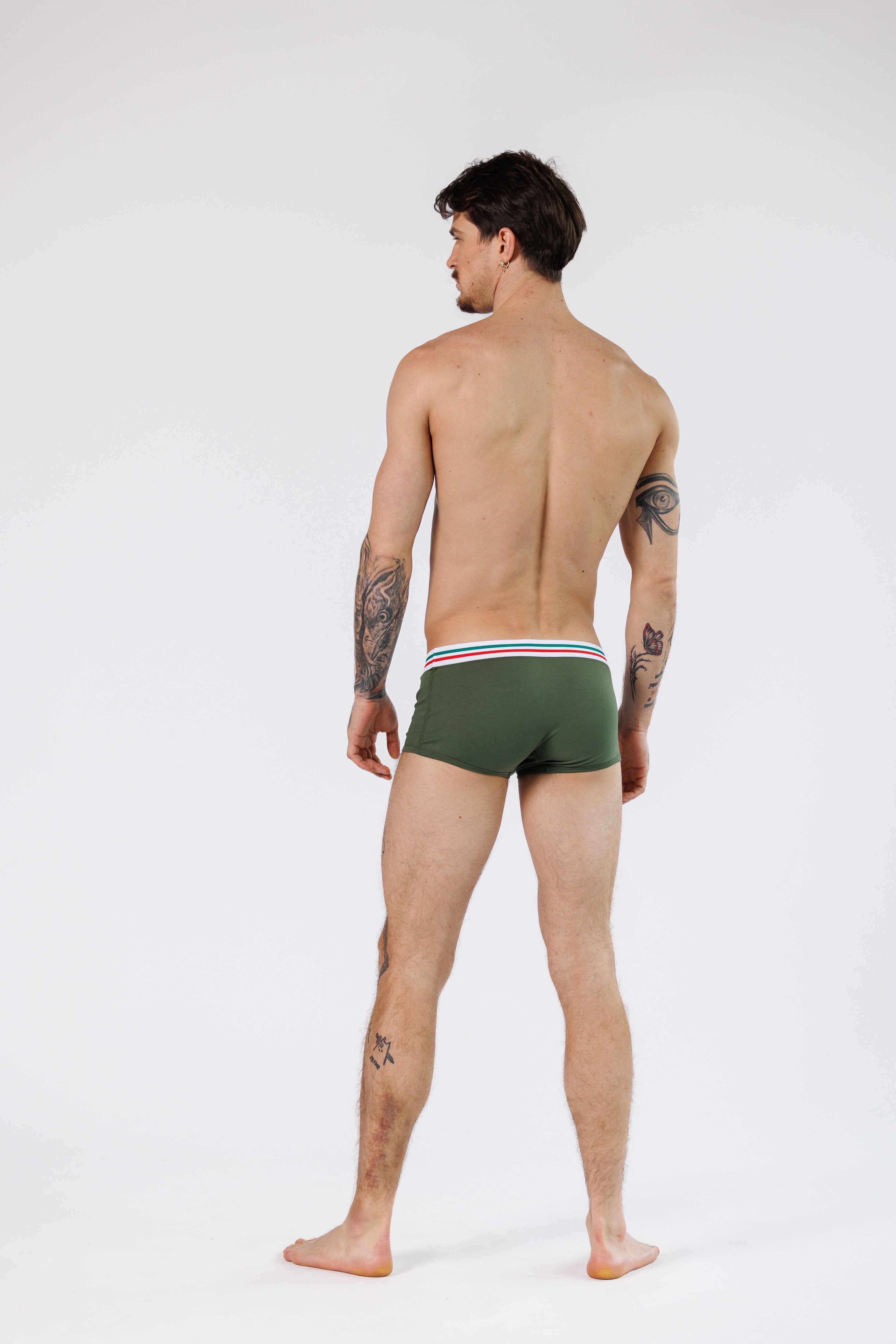 BOXERS TRICOLOR GREEN