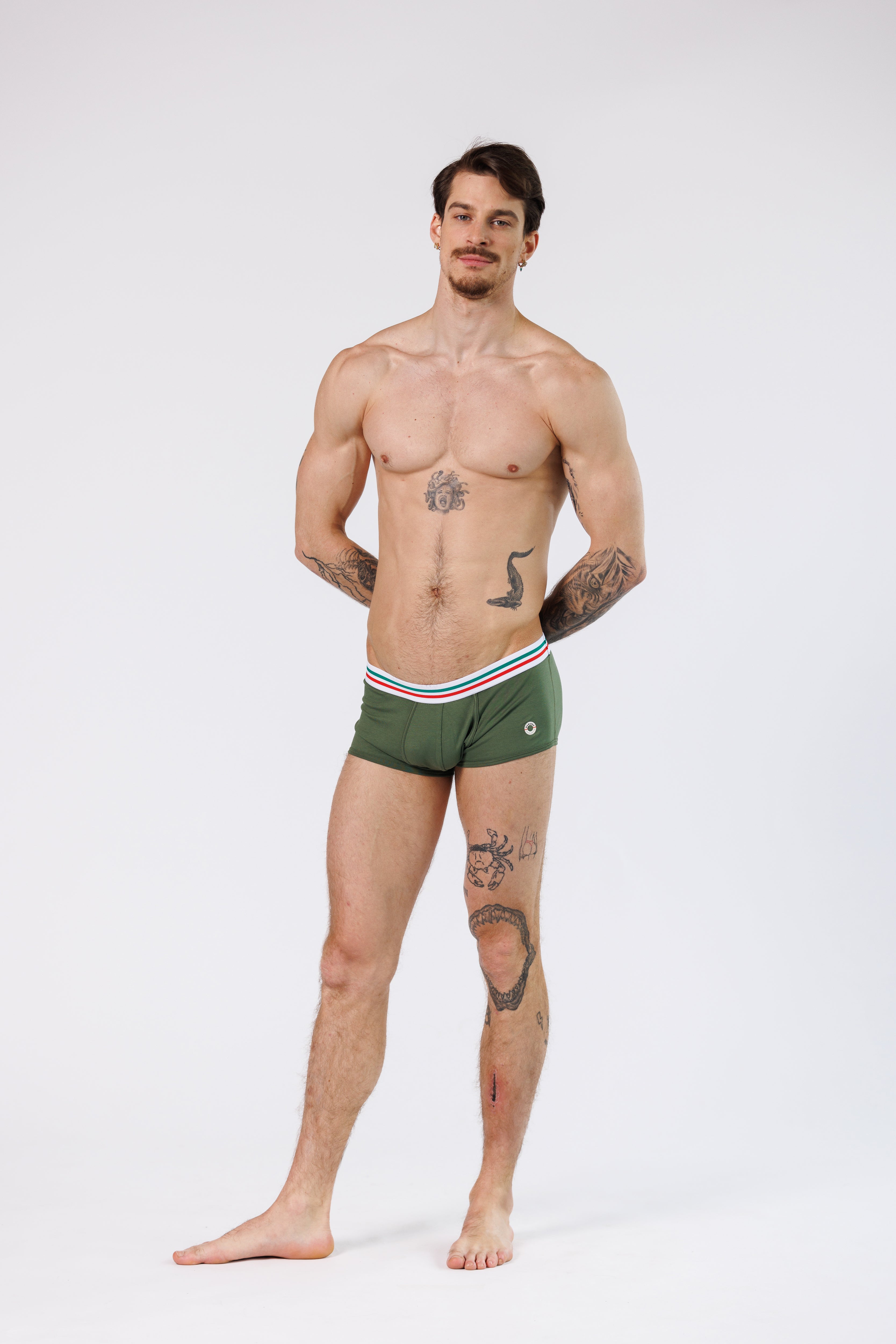 BOXERS TRICOLOR GREEN