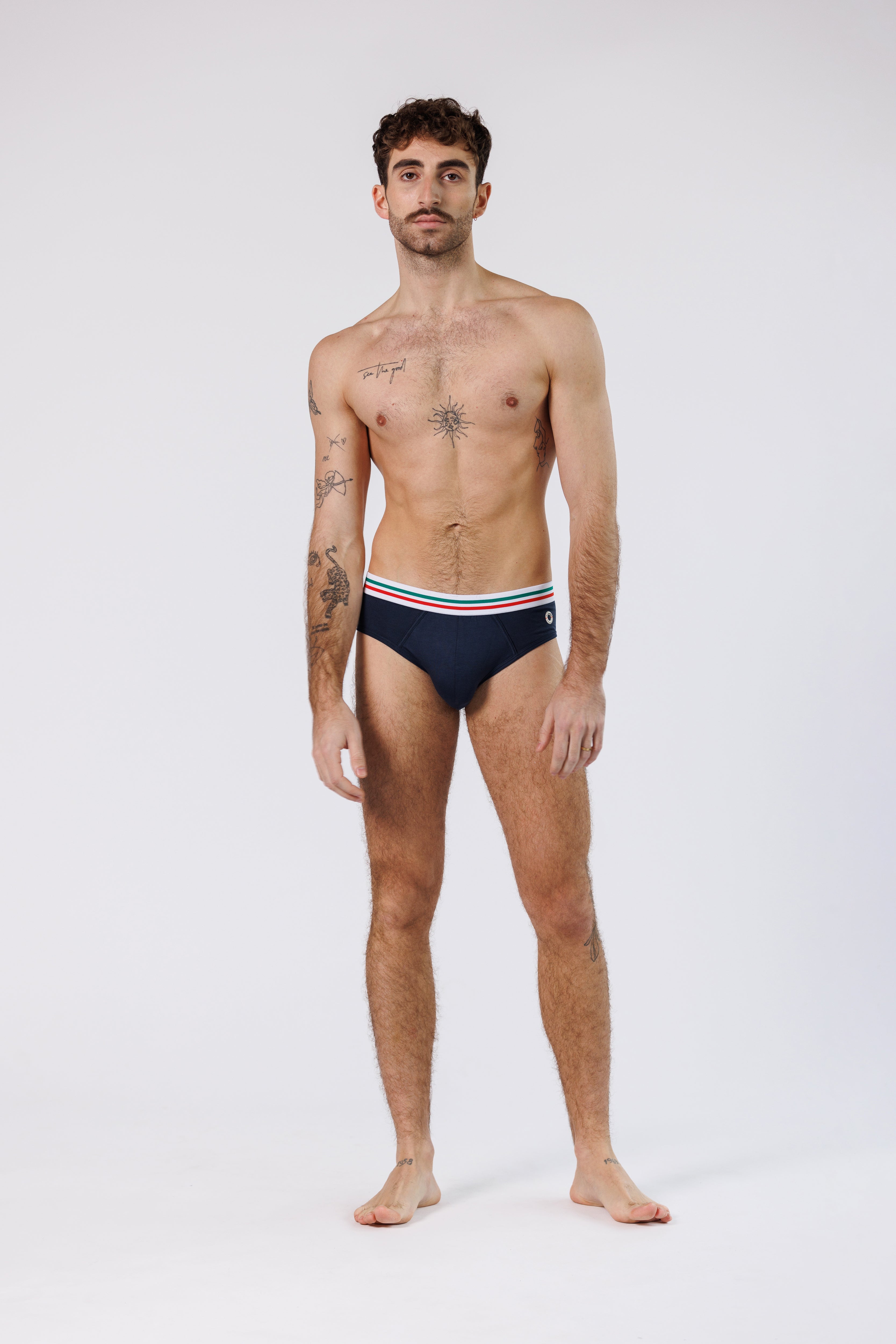 BRIEFS TRICOLOR BLUE