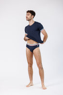 PACK T-SHIRT + BRIEFS TRICOLOR BLUE